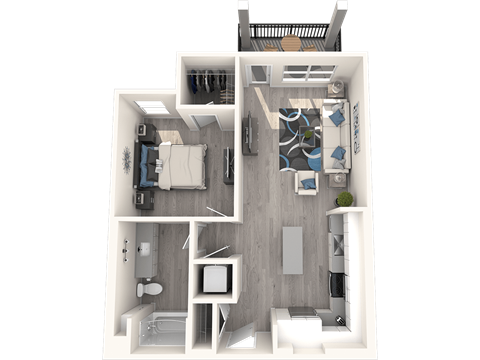 Park on First A2 3D floor plan