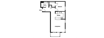Collins Circle Apartments 2D Floor Plan - A2