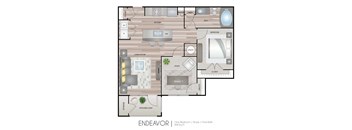 Aspire at Live Oak Apartments Endeavor Floor Plan