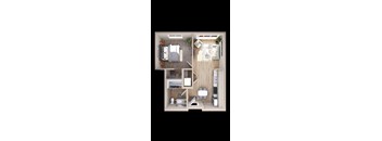 Adara at SeaTac Apartments A9 3D Floor Plan