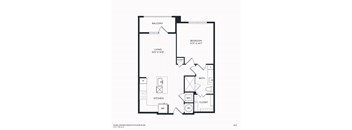 A black and white image of a floor plan for a home.