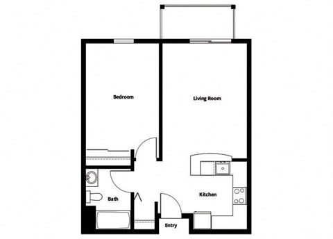 Collins Circle Apartments 2D Floor Plan - A3