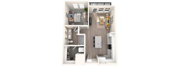 Corban Farms at Cane Ridge Apartments A4 3D Floor Plan