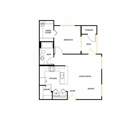A black and white image of the floor plan