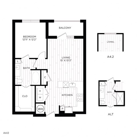 Aura 3Twenty Apartments A4 2D Floor Plan