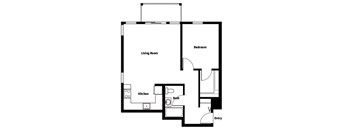 Collins Circle Apartments 2D Floor Plan - A4