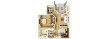 Landmark Conservancy Apartments A5 Floor Plan