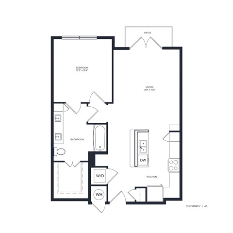 The Storey Apartment Homes A5 2D Floor Plan