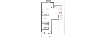 A floor plan of a house with labeled rooms such as "LIVE", "SLEEP", and "WASH".
