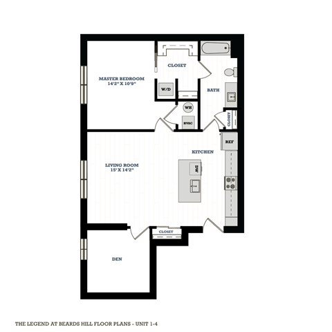 bedroom floor plan | luxury apartments in towson md | the southerly