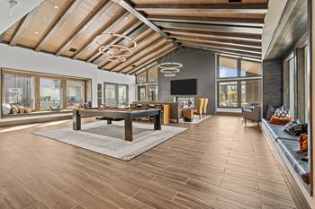 Clubhouse with Billiards, Fireplace and TV