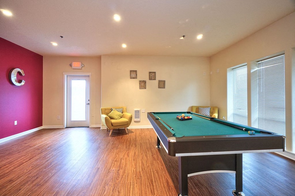 Springwater Crossing clubhouse pool table