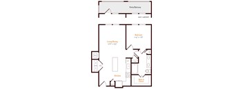 Alexan Pena Station Apartments in Denver, Colorado A3 Floor Plan