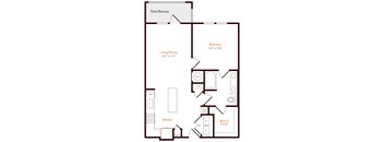Alexan Pena Station Apartments in Denver, Colorado A4 Floor Plan