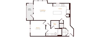 Alexan Pena Station Apartments in Denver, Colorado A5 Floor Plan
