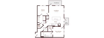 Alexan Pena Station Apartments in Denver, Colorado B1 Floor Plan