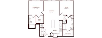 Alexan Pena Station Apartments in Denver, Colorado B2 Floor Plan