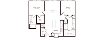Alexan Pena Station Apartments in Denver, Colorado B2 Floor Plan