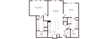 Alexan Pena Station Apartments in Denver, Colorado B5 Floor Plan