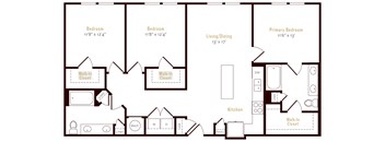 Alexan Pena Station Apartments in Denver, Colorado C1 Floor Plan