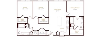 Alexan Pena Station Apartments in Denver, Colorado C1 Floor Plan