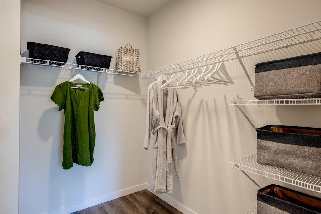 Solace at Rainier Ridge Apartments Model Walk-In Closet