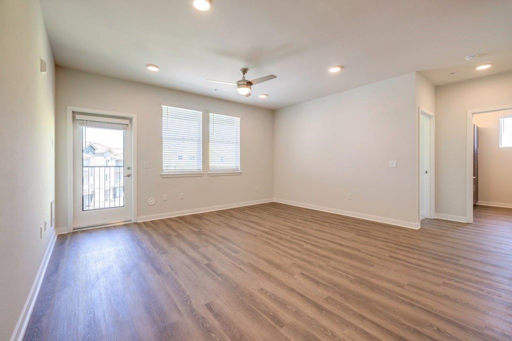 Ascend Rainier Ridge Living Room with Private Patio