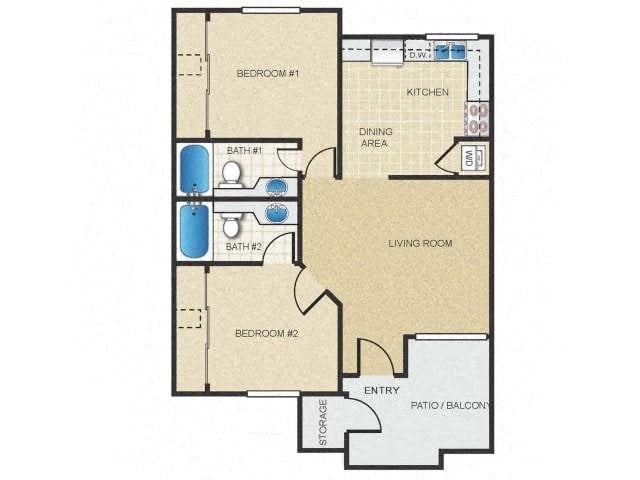 Floor Plans of Mission Springs in Tempe, AZ
