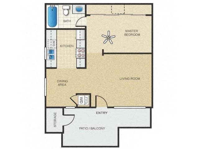 Floor Plans of Mission Springs in Tempe, AZ