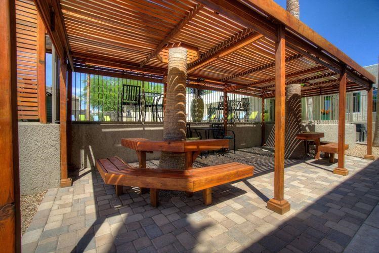 Domain 3201 Shaded Poolside Seating with Tables