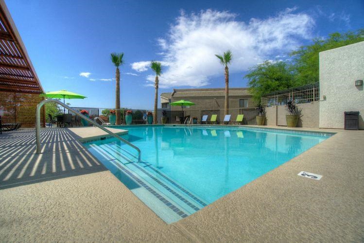 Domain 3201 Large Outdoor Pool with Covered Seating