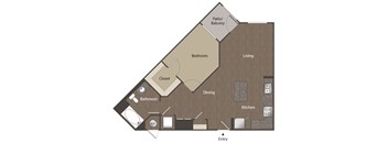 Adagio on the Green_A1 1 Bedroom 1 Bath_Mission Viejo