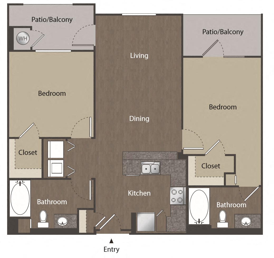 Adagio on the Green_B2 2 Bedroom 2 Bathroom_Mission Viejo