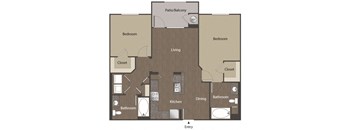 Adagio on the Green_B3 2 Bedroom 2 Bathroom_Mission Viejo