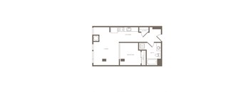 Akoya Apartments in Portland, Oregon A2b Floor Plan