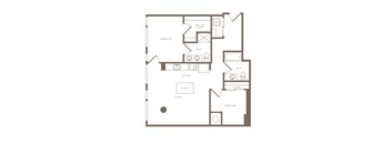 Akoya Apartments in Portland, Oregon B1a Floor Plan