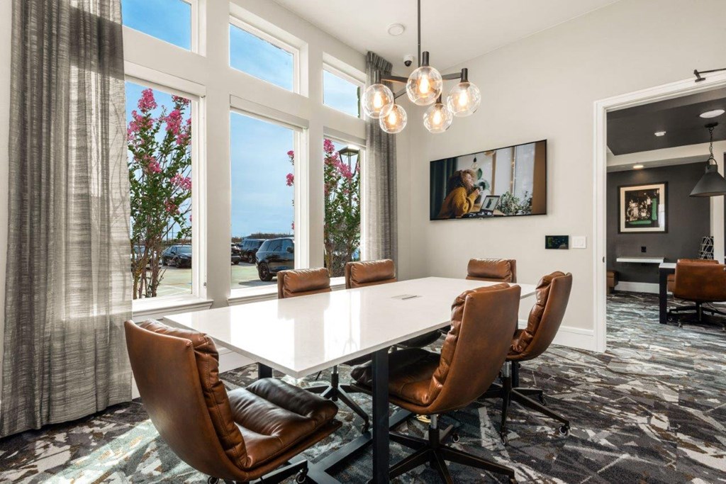 Alexan Gruene Crossing Apartments in New Braunfels, Texas Clubhouse Conference Room