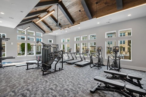 Alexan Gruene Crossing Apartments in New Braunfels, Texas Fitness Center