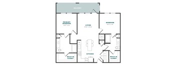 Alexan Gruene Crossing Apartments in New Braunfels, Texas B1 Floor Plan