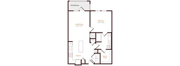 Alexan Pena Station Apartments in Denver, Colorado A4 Floor Plan