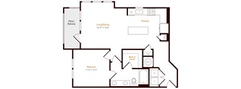 Alexan Pena Station Apartments in Denver, Colorado A5 Floor Plan
