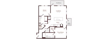 Alexan Pena Station Apartments in Denver, Colorado B1 Floor Plan