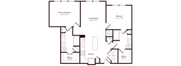 Alexan Pena Station Apartments in Denver, Colorado B5 Floor Plan