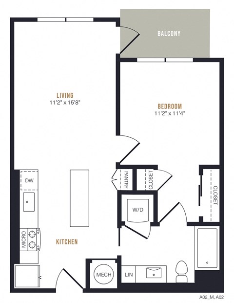 Alexan Gateway Apartments Floor Plan A2