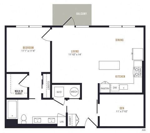 Alexan Gateway Apartments Floor Plan A4