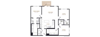 Alexan Gateway Apartments Floor Plan C1