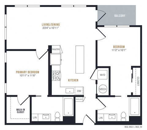Alexan Gateway Apartments Floor Plan B3