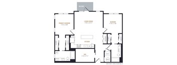 Alexan Gateway Apartments Floor Plan B4