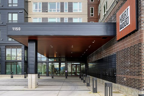 the entrance to the new metro hotel at 1100 broadway