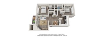 Align Apartments 2x1 Floor Plan